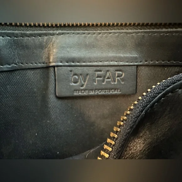 BY FAR Rachel Black Leather Shoulder Bag Y2K ‘90s - Picture 4 of 4